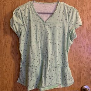 JAANUU Mint Green Scrub Top